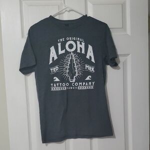 Gildan Dark Gray Aloha Graphic Tee